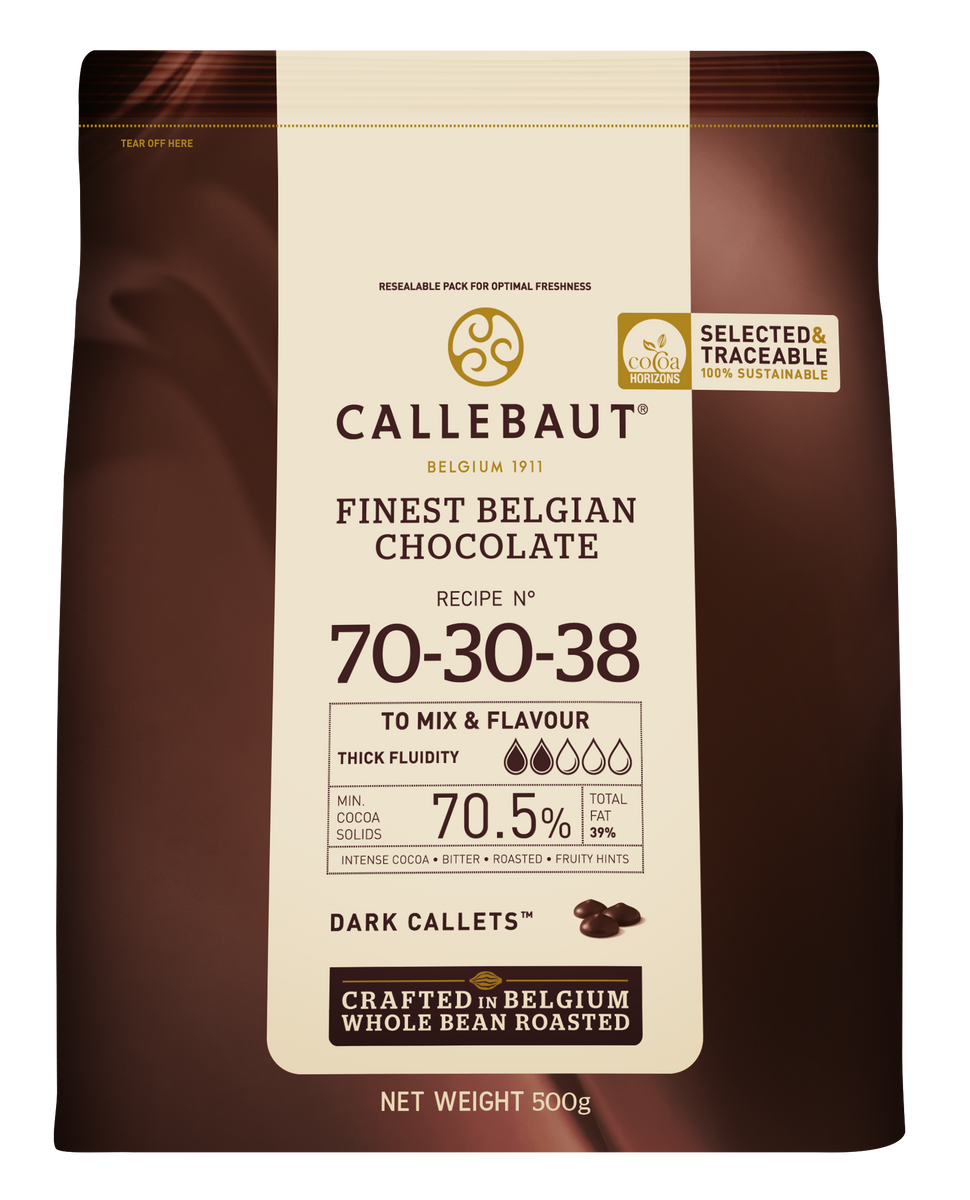 Callebaut 70-30-38 70.5% Dark Couverture Chocolate Callets